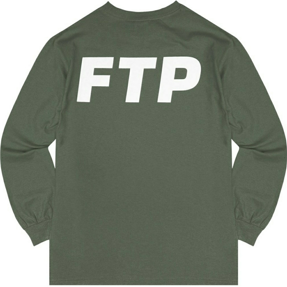 FTP - Olive Logo Longsleeve (Size Medium)
